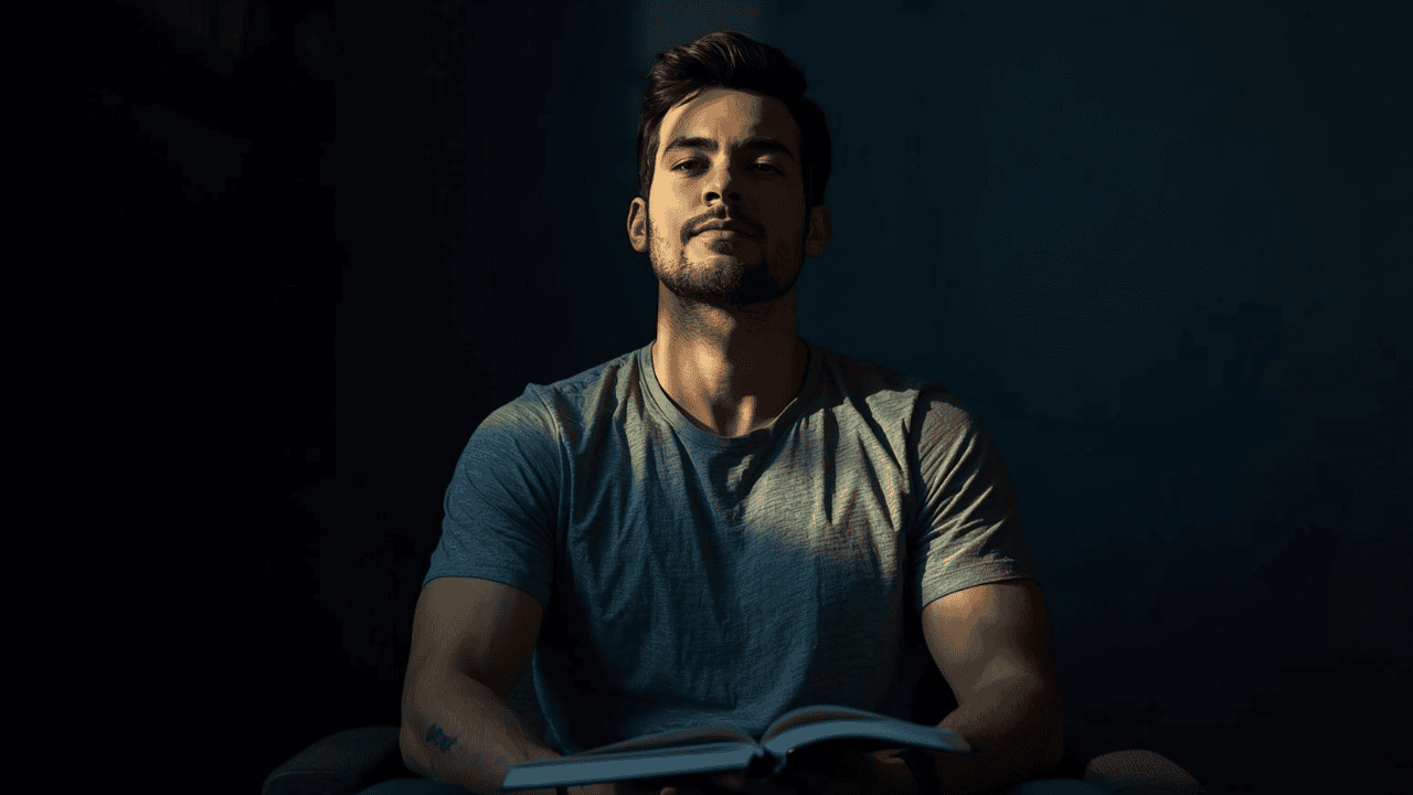 Mentally strong person showing calm confidence and emotional control.Mentally Strong People ఏం చేస్తారు? 9 Hidden Habits.